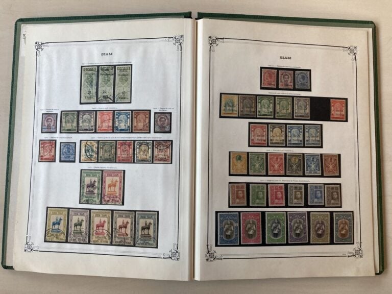 Collection du Siam très avancée doublée neufs/oblitérés, très forte cote