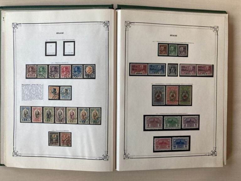 Collection du Siam très avancée doublée neufs/oblitérés, très forte cote