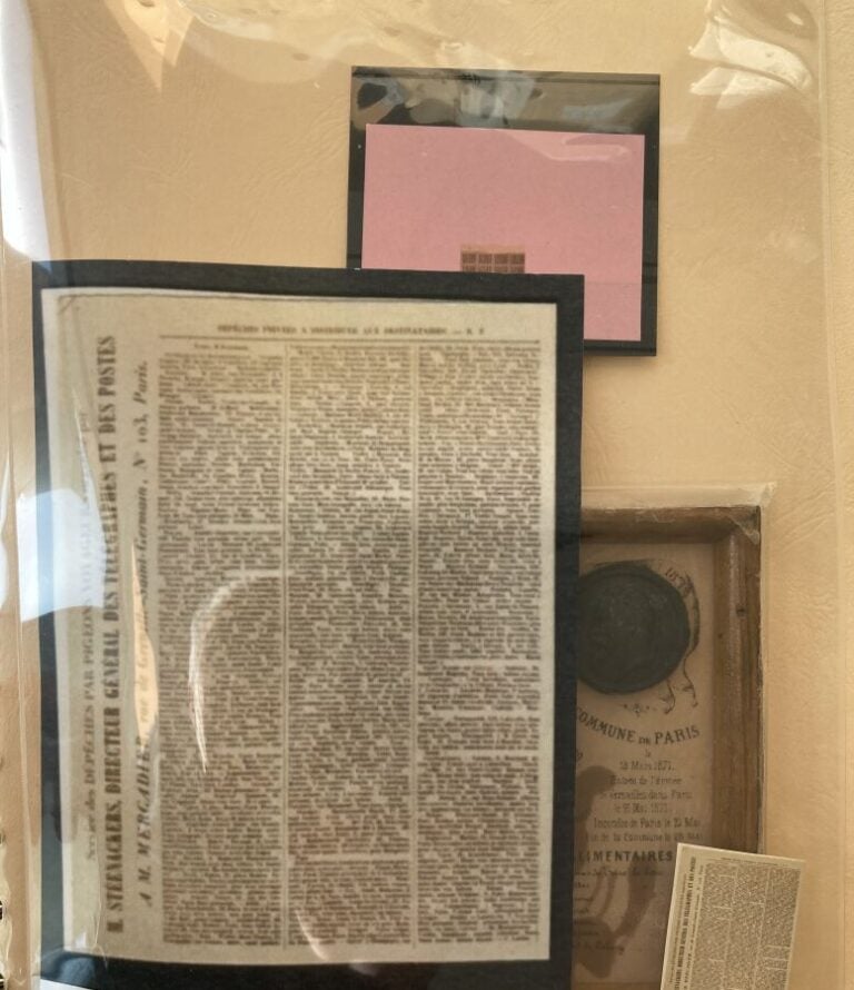 Divers guerre 1870 et Commune de Paris dans un classeur, courriers et documents