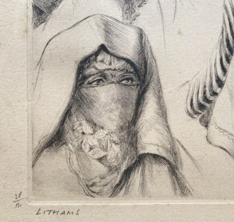 Edmond VALES (1918-2001) - Les lithams - Gravure - Signée en bas à droite, titr…