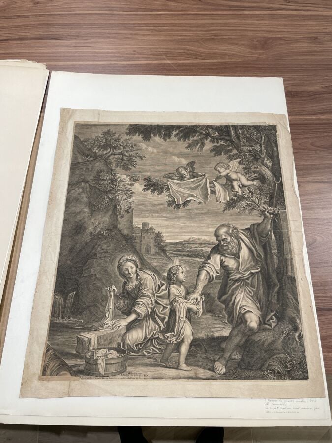 Ensemble d'environ 19 estampes : d'après Bouchardon gravé par DEMARTEAU, Antoin…