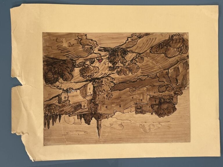 Ensemble de 21 oeuvres sur papier, techniques et dimensions différentes dont: -…
