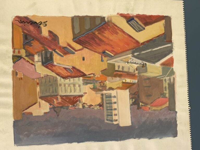Ensemble de 21 oeuvres sur papier, techniques et dimensions différentes dont: -…
