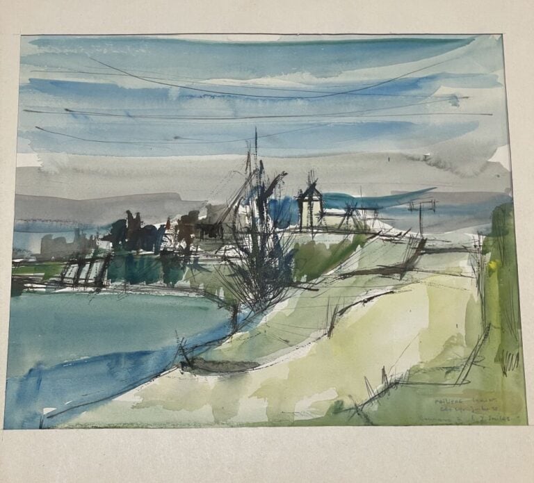 Ensemble de 29 oeuvres sur papier dont : - Maurice TETE (1880-1948) : 2 composi…