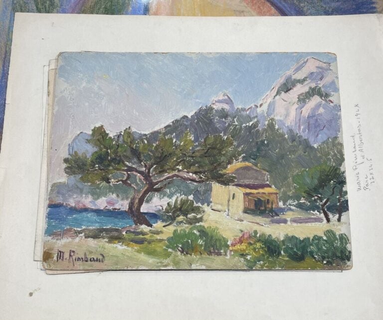 Ensemble de 29 oeuvres sur papier dont : - Maurice TETE (1880-1948) : 2 composi…