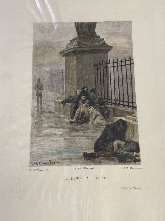 Ensemble de 35 illustrations pour les livres en héliogravure d'après Louis DESC…