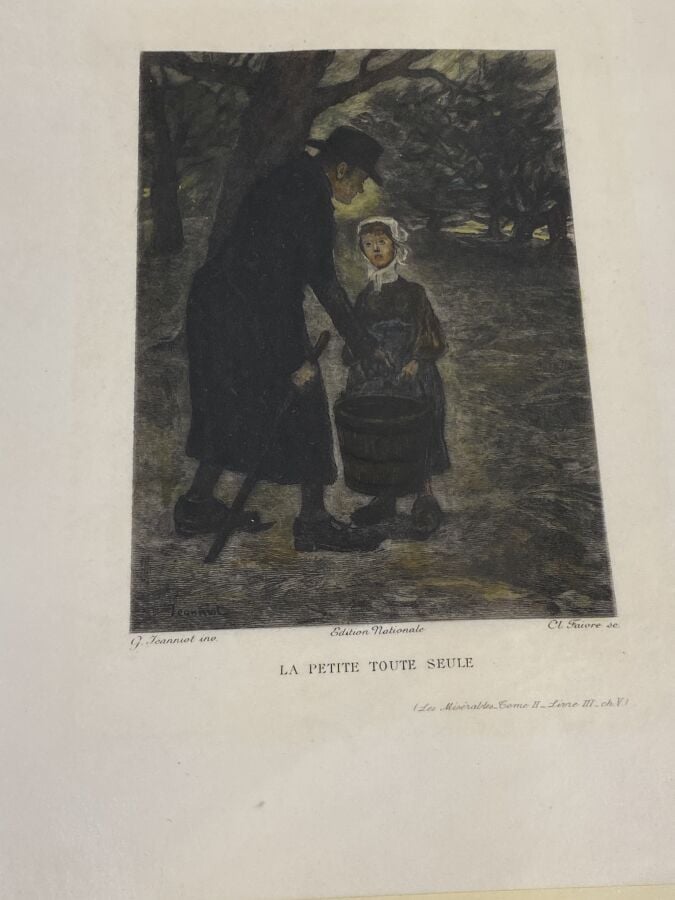 Ensemble de 35 illustrations pour les livres en héliogravure d'après Louis DESC…