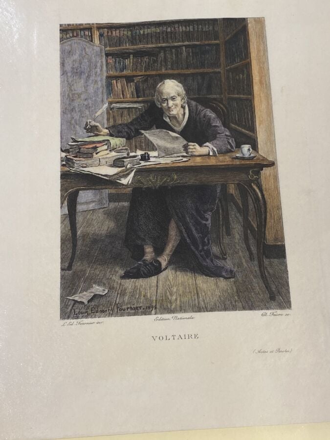 Ensemble de 35 illustrations pour les livres en héliogravure d'après Louis DESC…