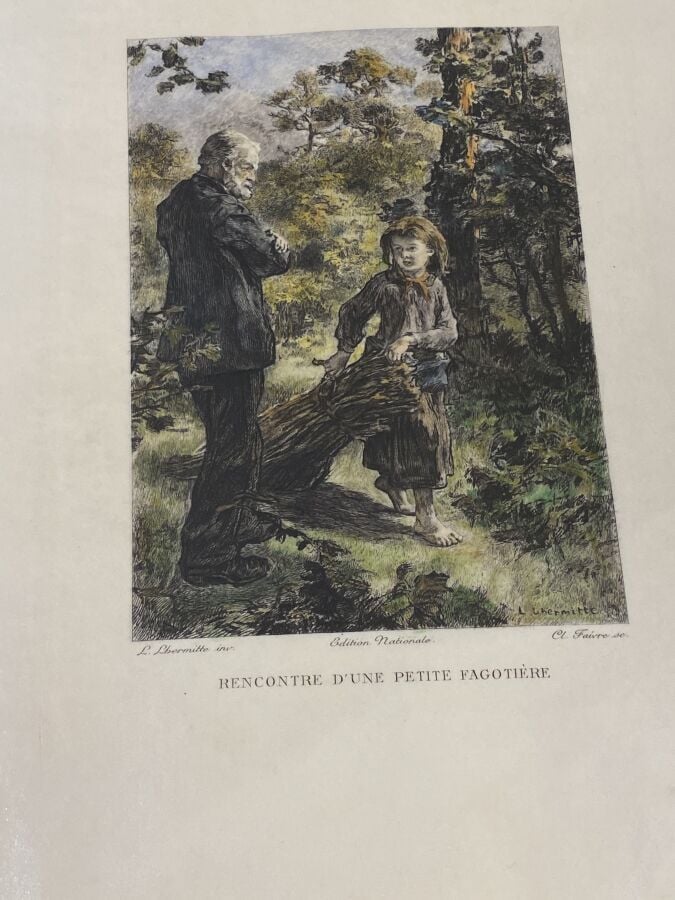 Ensemble de 35 illustrations pour les livres en héliogravure d'après Louis DESC…