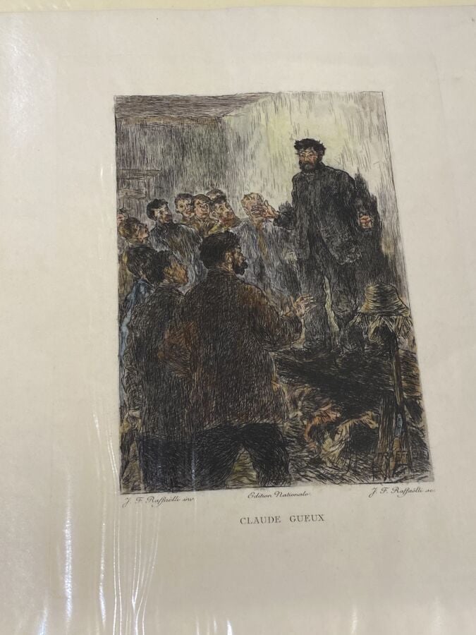Ensemble de 35 illustrations pour les livres en héliogravure d'après Louis DESC…