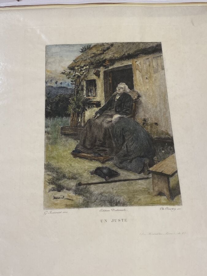 Ensemble de 35 illustrations pour les livres en héliogravure d'après Louis DESC…