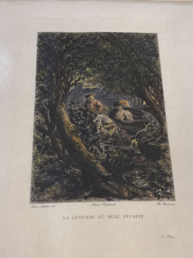 Ensemble de 35 illustrations pour les livres en héliogravure d'après Louis DESC…