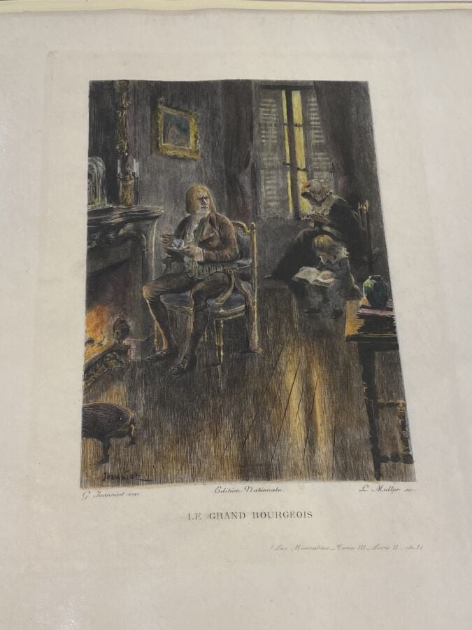 Ensemble de 35 illustrations pour les livres en héliogravure d'après Louis DESC…