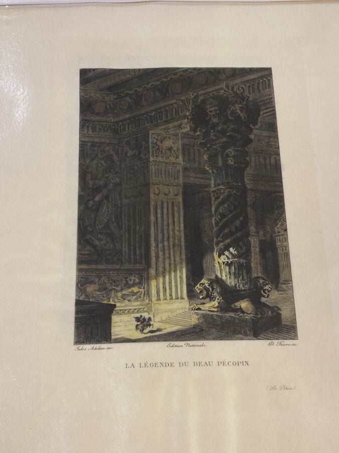 Ensemble de 35 illustrations pour les livres en héliogravure d'après Louis DESC…