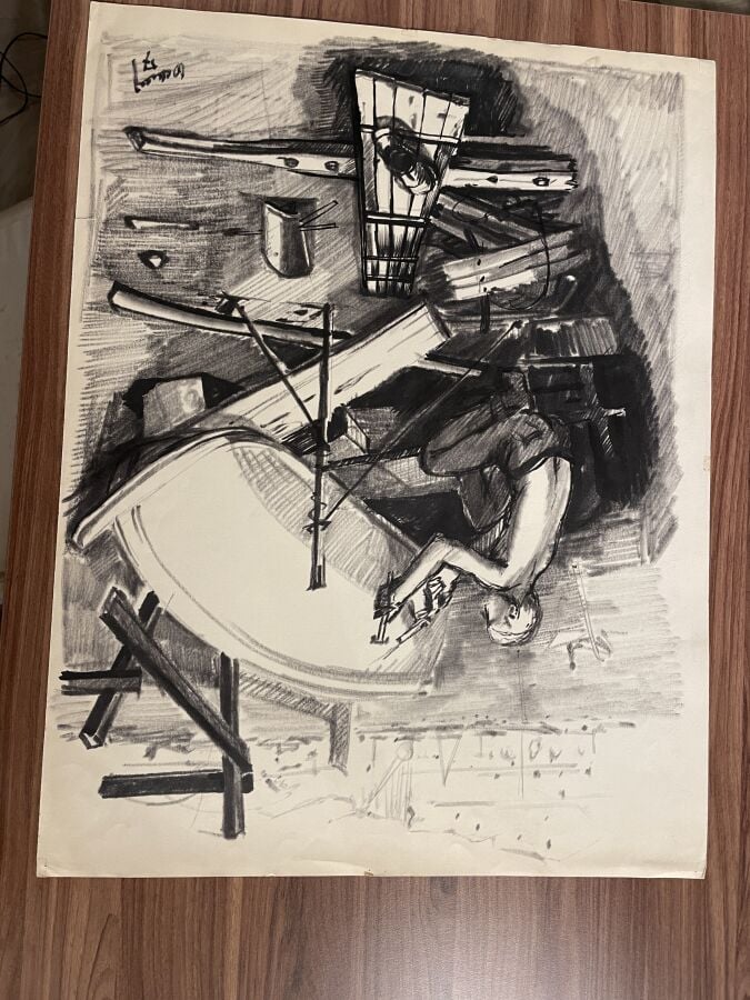 Ensemble des oeuvres sur papier des artistes des XIXème et XXème siècles, techn…