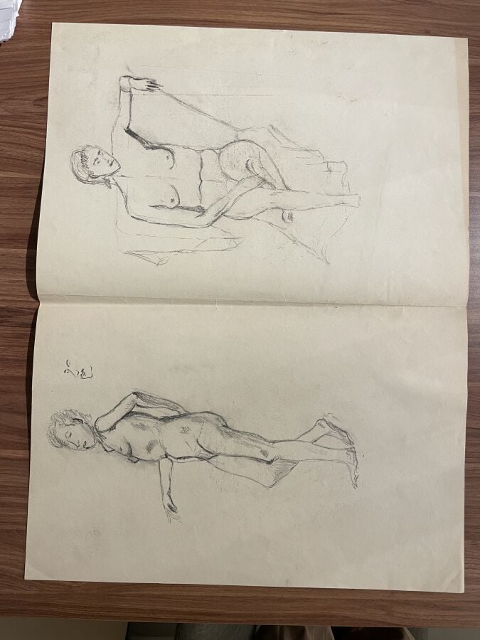 Ensemble des oeuvres sur papier des artistes des XIXème et XXème siècles, techn…