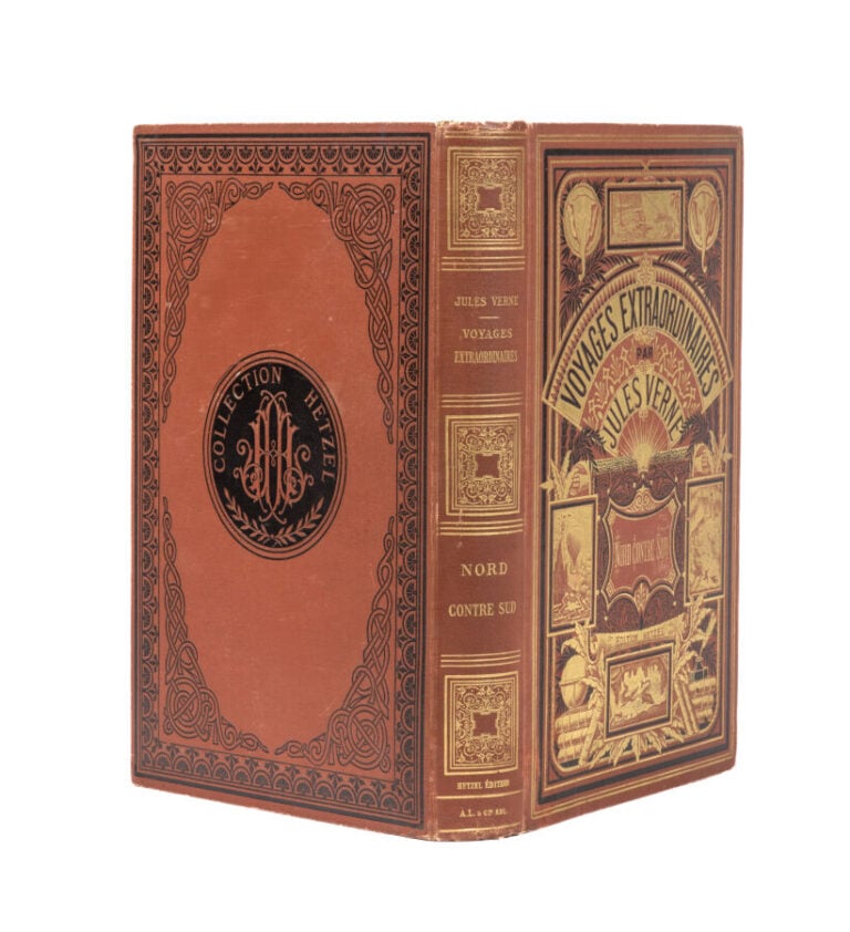 [États-Unis] Nord contre Sud par Jules Verne. Illustrations de Benett. Paris, B…
