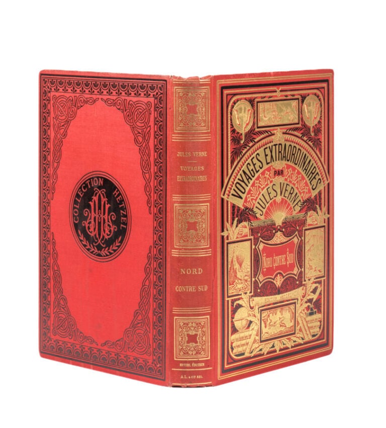 [États-Unis] Nord contre Sud par Jules Verne. Illustrations de Benett. Paris, B…