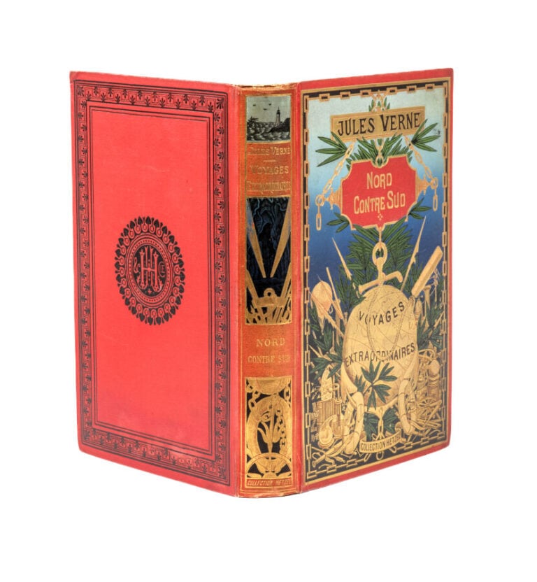 [États-Unis] Nord contre Sud par Jules Verne. Illustrations de Benett. Paris, B…