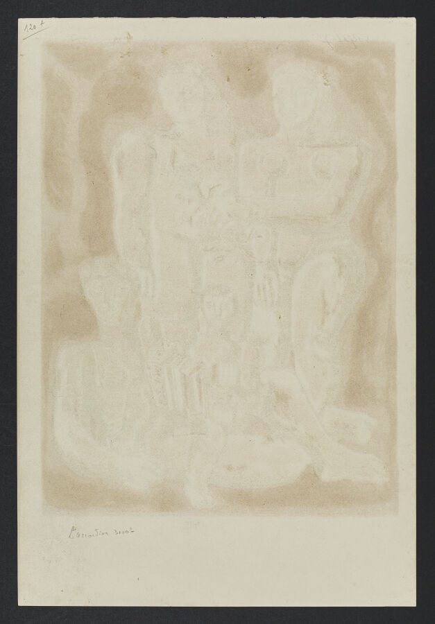 Fernand LEGER (1881-1955) d'après - Femmes et enfants à l'accordéon, 1954-1955…