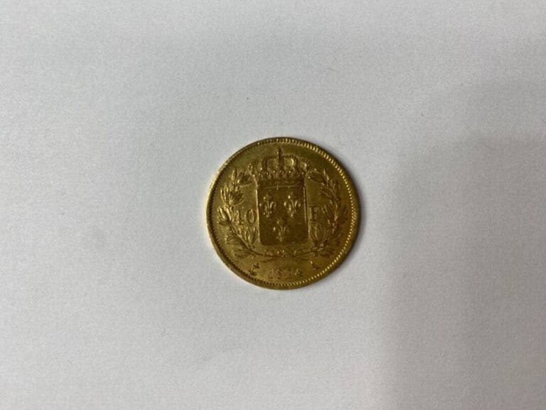 FRANCE - Pièce de 40 francs or, Charles X, 1824 (A) - Poids : 12.9 g