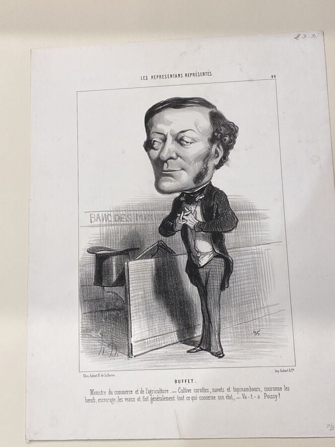 HONORÉ DAUMIER (1808-1879) - Boulay de la Meurthe (L.Delteil 1822) ; Sénard (LD…