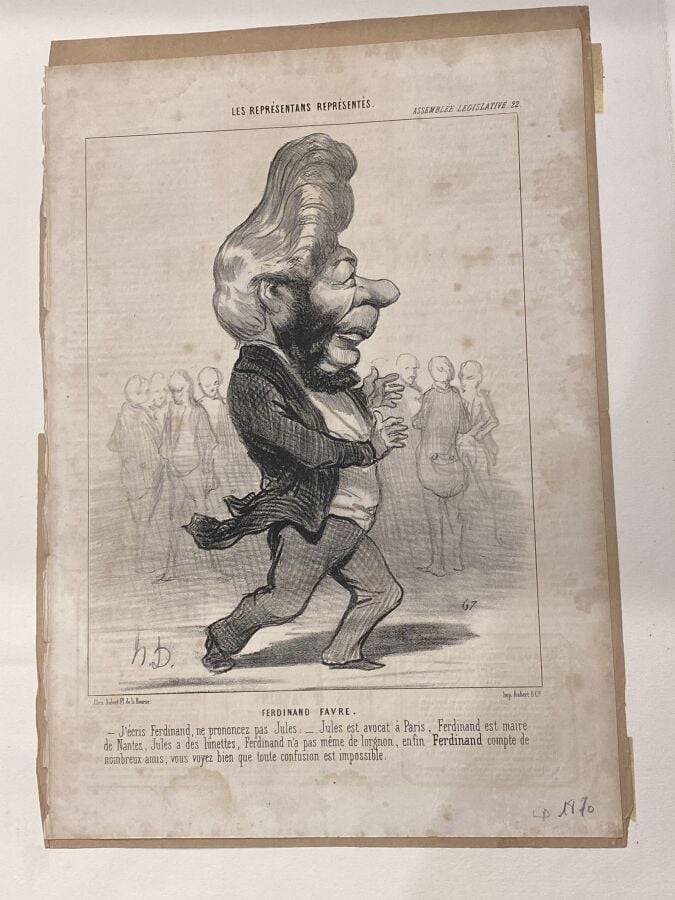 HONORÉ DAUMIER (1808-1879) - Boulay de la Meurthe (L.Delteil 1822) ; Sénard (LD…