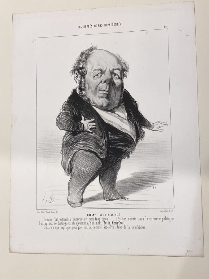 HONORÉ DAUMIER (1808-1879) - Boulay de la Meurthe (L.Delteil 1822) ; Sénard (LD…