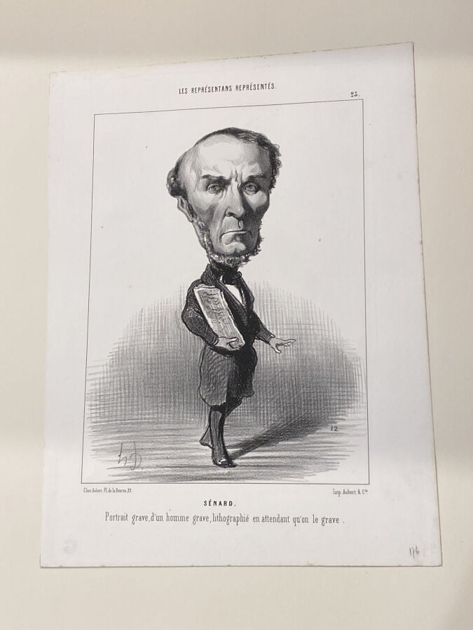 HONORÉ DAUMIER (1808-1879) - Boulay de la Meurthe (L.Delteil 1822) ; Sénard (LD…