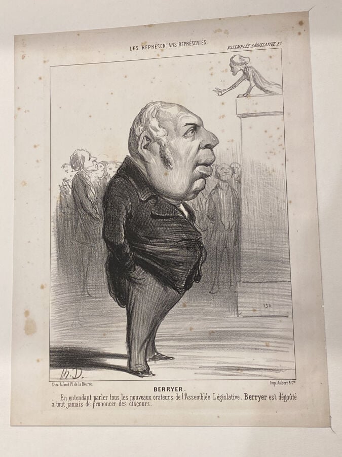 HONORÉ DAUMIER (1808-1879) - Boulay de la Meurthe (L.Delteil 1822) ; Sénard (LD…
