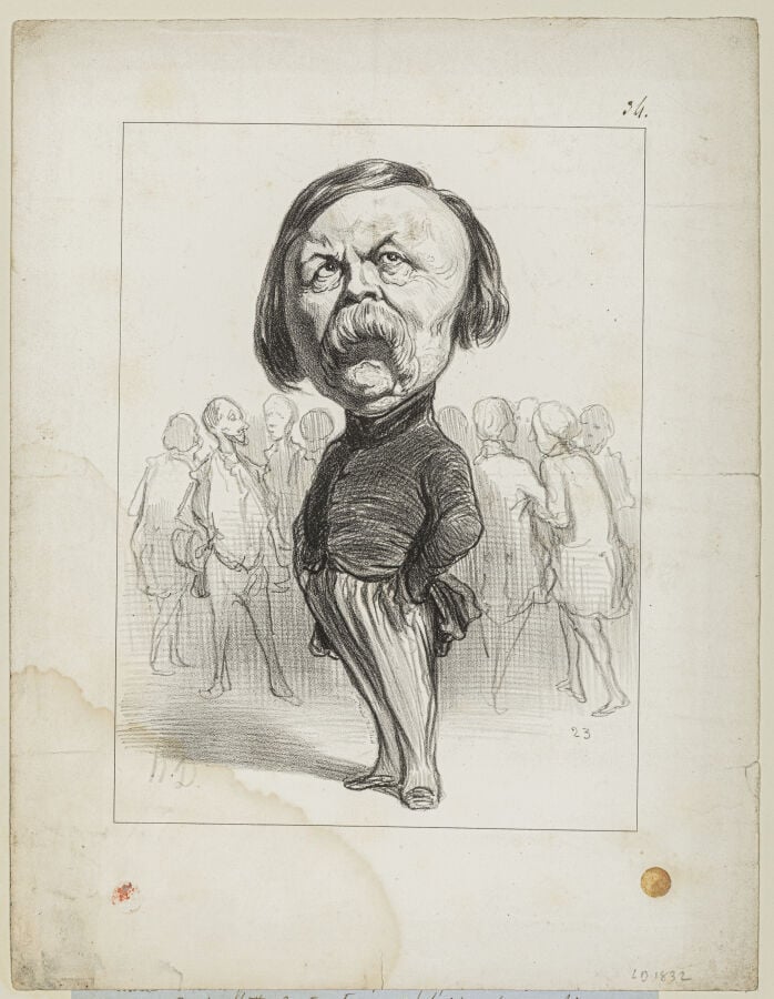 HONORÉ DAUMIER (1808-1879) - David d'Angers (LD 1832) - Lithographie sur vélin…