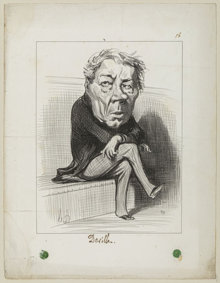 HONORÉ DAUMIER (1808-1879) - Deville (LD 1866) - Lithographie sur vélin avant l…