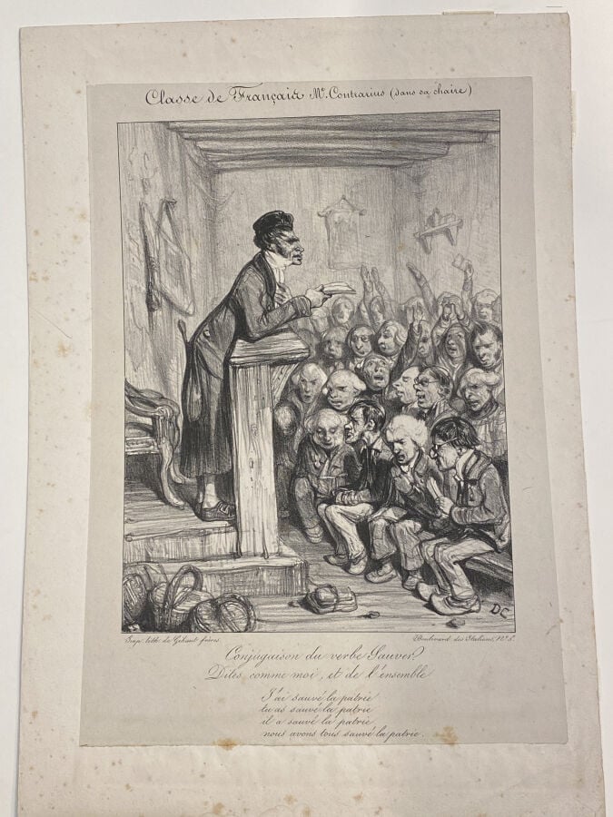 HONORÉ DAUMIER (1808-1879) Ensemble d'environ 11 planches dont : - Idylles parl…