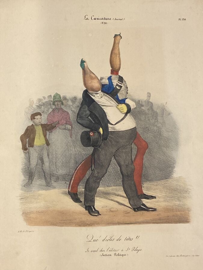 HONORÉ DAUMIER (1808-1879) Ensemble d'environ 11 planches dont : - Idylles parl…