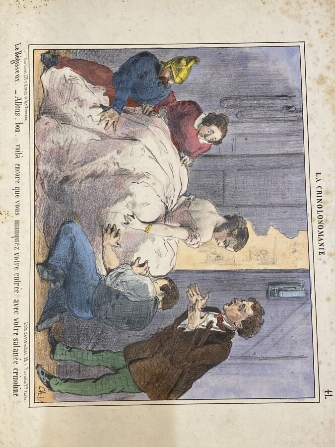 HONORÉ DAUMIER (1808-1879) Ensemble d'environ 11 planches dont : - Idylles parl…