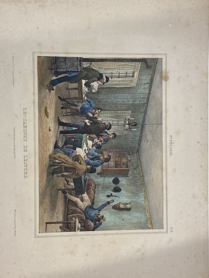 HONORÉ DAUMIER (1808-1879) Ensemble d'environ 11 planches dont : - Idylles parl…