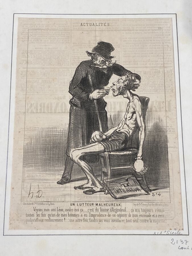 HONORÉ DAUMIER (1808-1879) - Ensemble de 14 planches : - T'as tord de vouloir a…