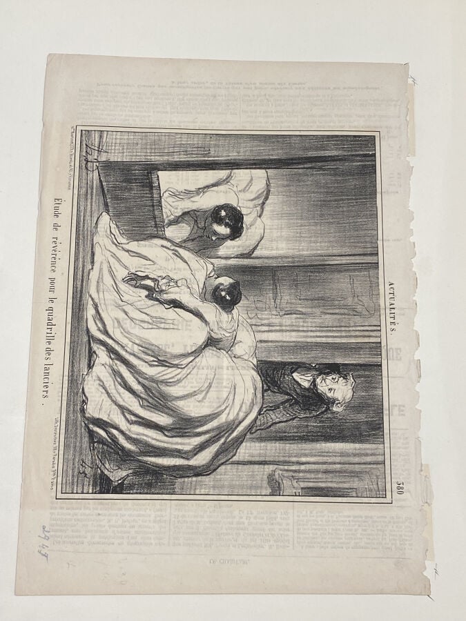HONORÉ DAUMIER (1808-1879) - Ensemble de 14 planches : - T'as tord de vouloir a…