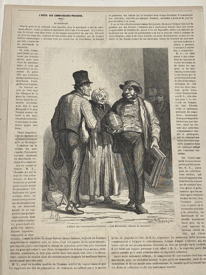 HONORÉ DAUMIER (1808-1879) - Ensemble de 22 planches dont 10 lithographies en c…