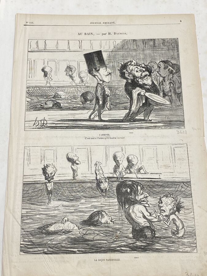 HONORÉ DAUMIER (1808-1879) - Ensemble de 22 planches dont 10 lithographies en c…