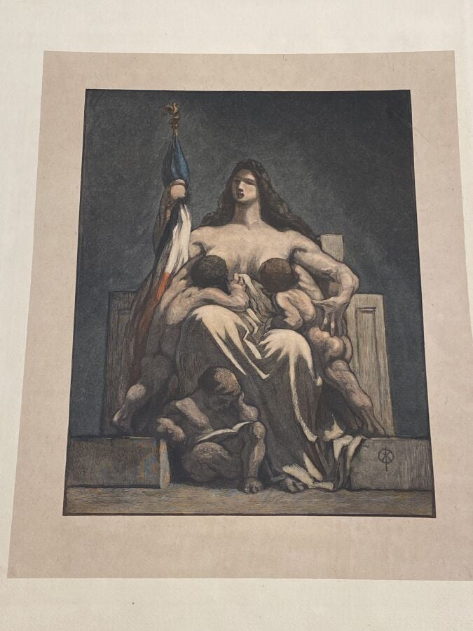 HONORÉ DAUMIER (1808-1879) - Ensemble de 22 planches dont 10 lithographies en c…