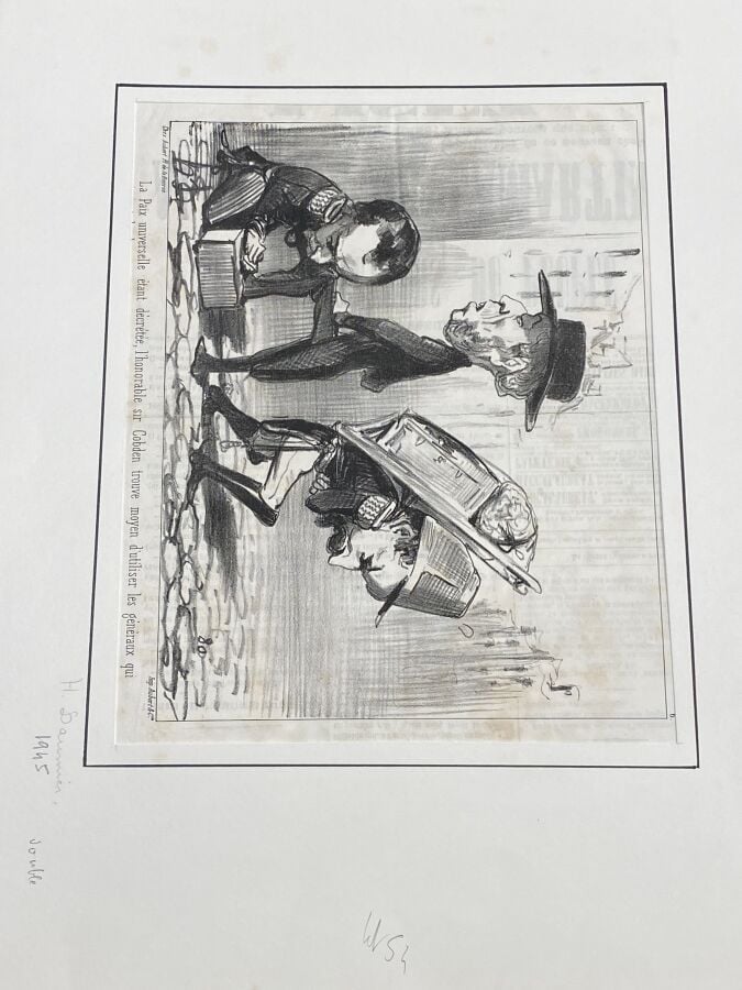 HONORÉ DAUMIER (1808-1879) - Ensemble de 22 planches dont 10 lithographies en c…