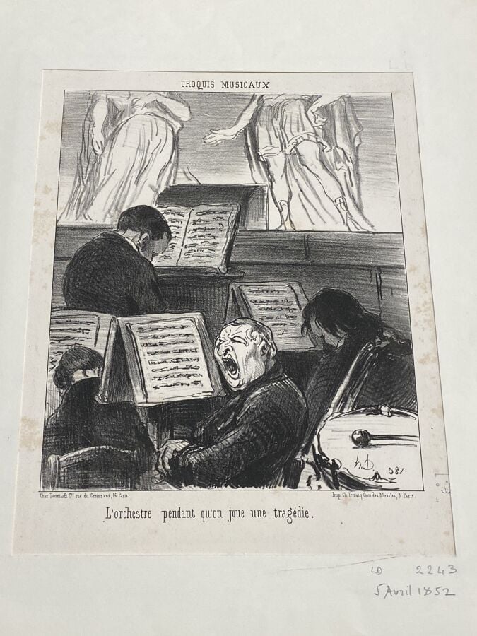 HONORE DAUMIER (1808-1879) - Ensemble de 9 lithographies sur vélin , Aubert, De…