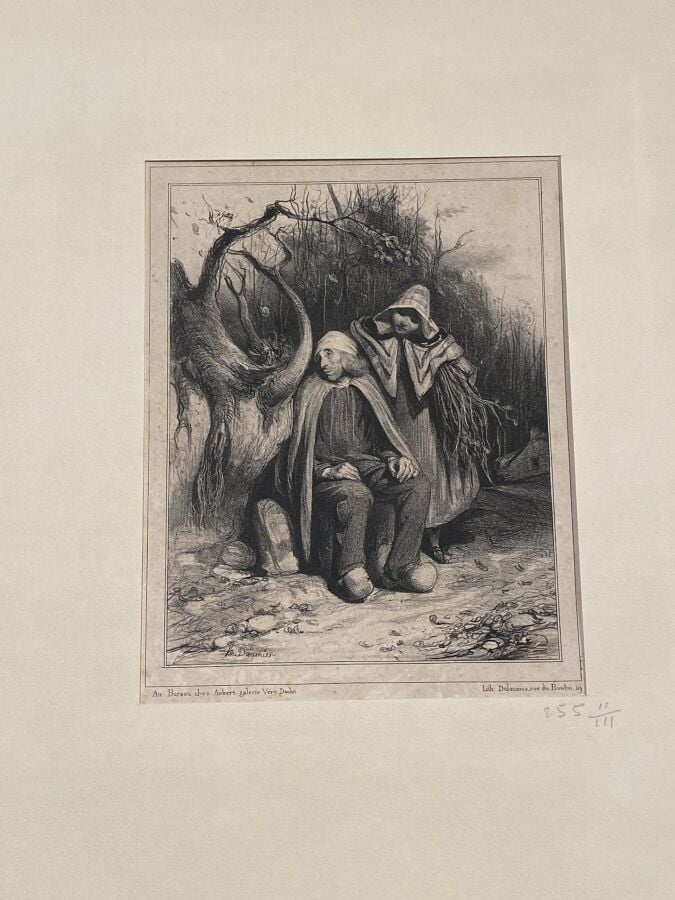 HONORE DAUMIER (1808-1879) - Ensemble de 9 lithographies sur vélin , Aubert, De…