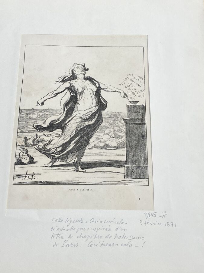 HONORE DAUMIER (1808-1879) - Ensemble de 9 lithographies sur vélin , Aubert, De…