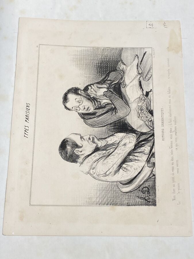 HONORE DAUMIER (1808-1879) - Ensemble de 9 lithographies sur vélin , Aubert, De…