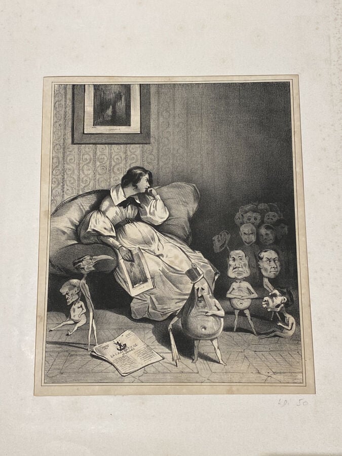HONORÉ DAUMIER (1808-1879) - Ensemble de 9 planches dont : - Tout ce qu'on voud…