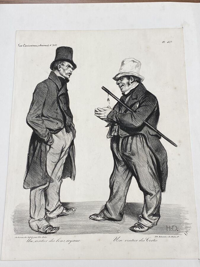HONORÉ DAUMIER (1808-1879) - Ensemble de 9 planches dont : - Tout ce qu'on voud…