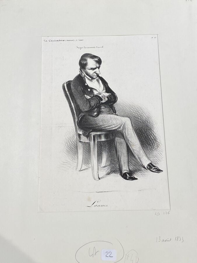 HONORÉ DAUMIER (1808-1879) - Ensemble de 9 planches dont : - Tout ce qu'on voud…