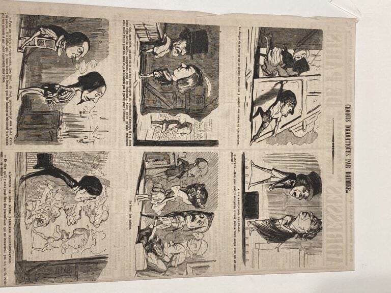 HONORÉ DAUMIER (1808-1879) - Ensemble de 9 planches dont : - Visite matinale d'…